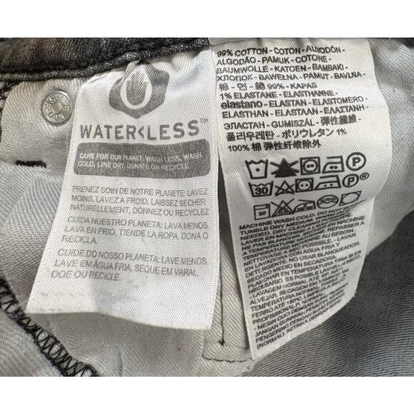 Levis 511 Denim Jeans 34x34 Mens 35 X 34Charcoal Gray Straight Leg Waterless - Picture 8 of 10